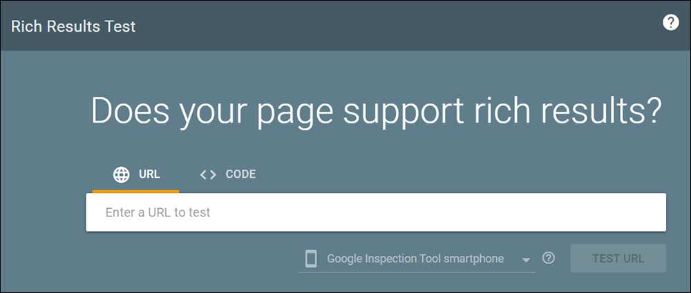 Google Rich Results Test Tool